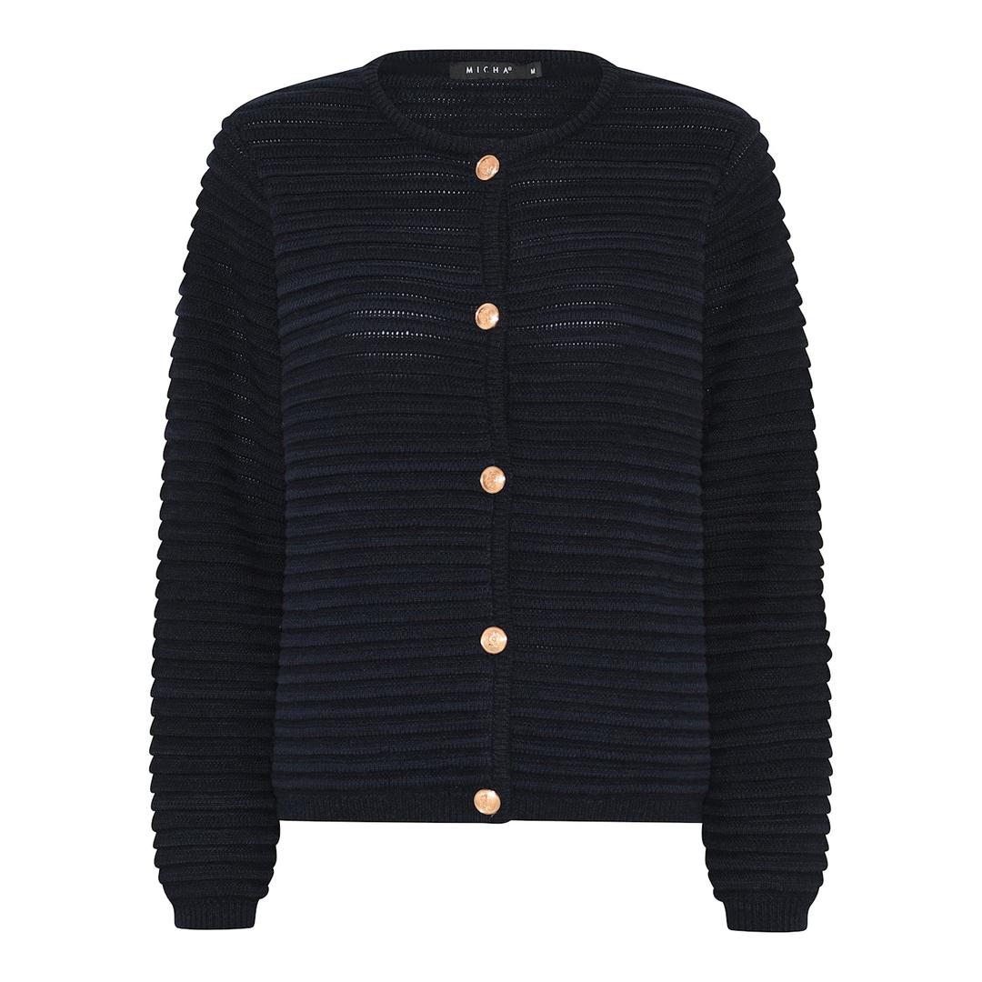Cardigan bomull strikk