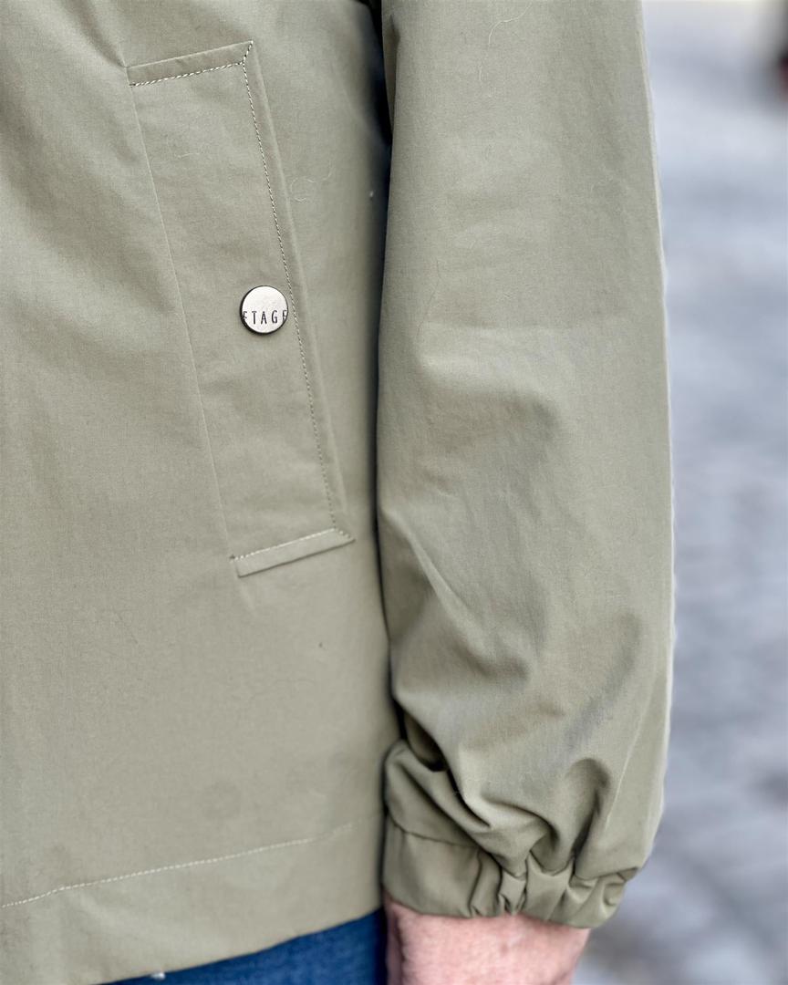 Regn parka m hette recycled