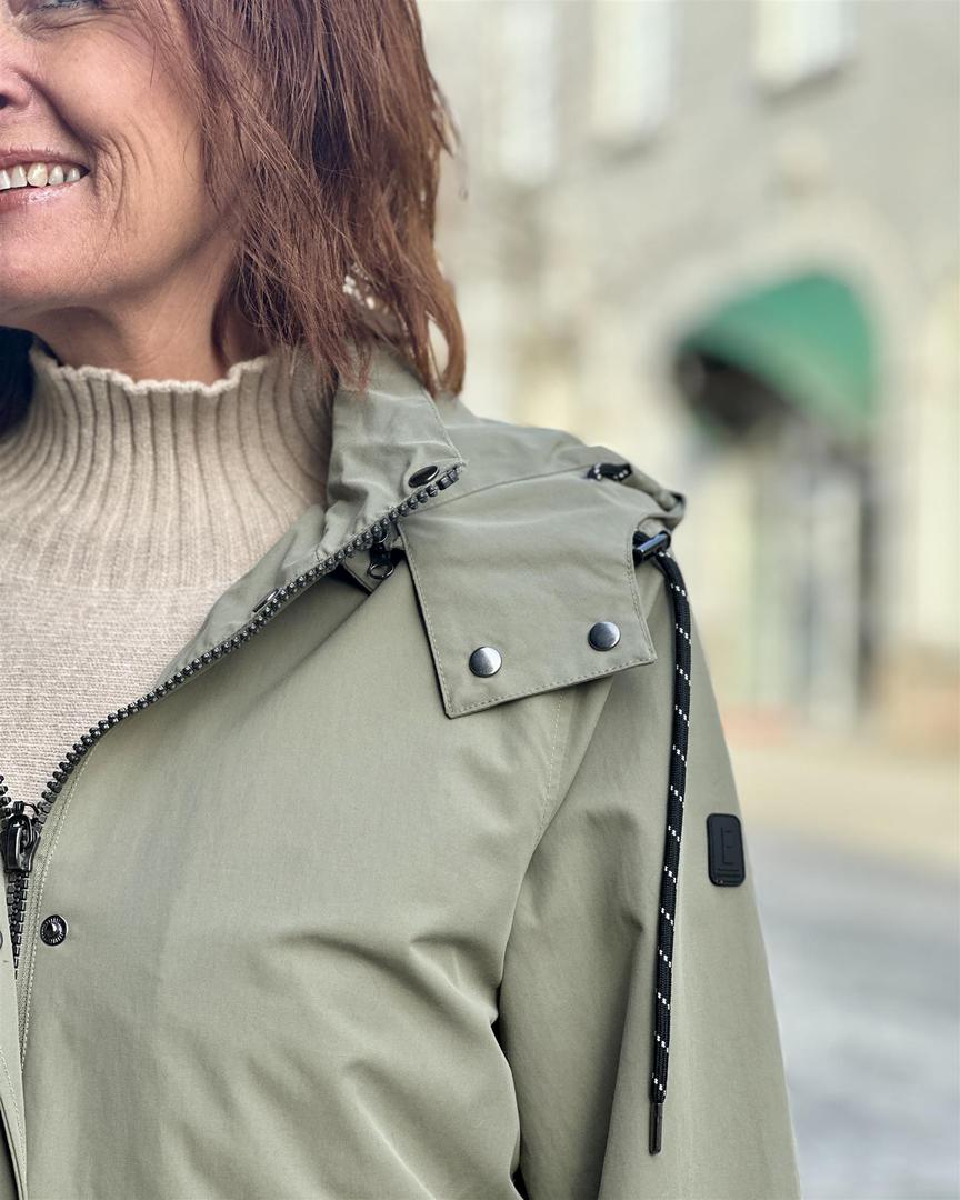 Regn parka m hette recycled