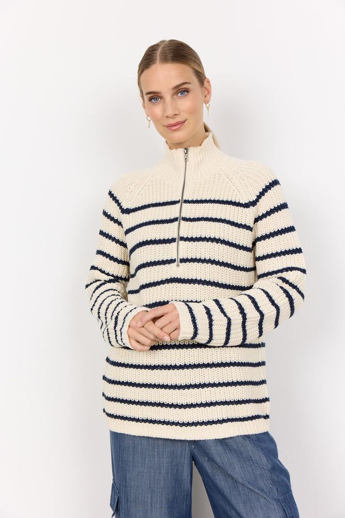 SC-REMONE STRIPE 33 GENSER m zip i bomull