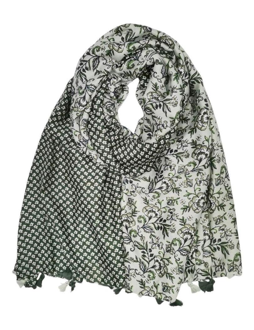 Skjerf print viskose/bomull
